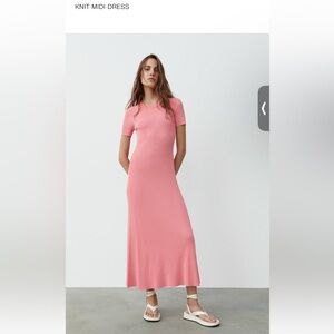 Zara knit half sleeves maxi dress